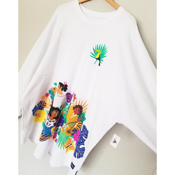NEW Disney Encanto Spirit Jersey Time to Shine Graphic Unisex Top Plus 3XL White - Picture 12 of 16